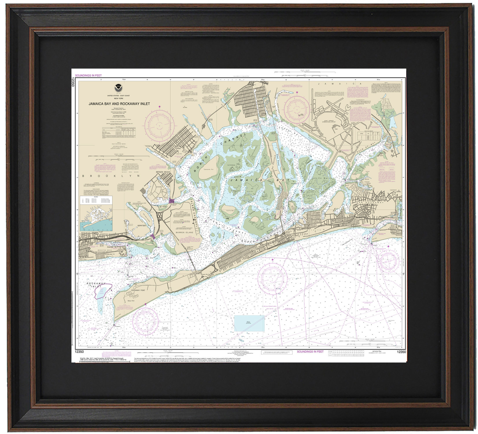 Longshore Tides Jamaica Bay To Rockaway Inlet, NY Nautical Chart